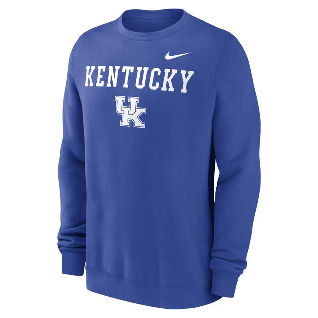 Kentucky Wildcats Primetime Primary Stack Nike Mens College Pullover Crew Product Image