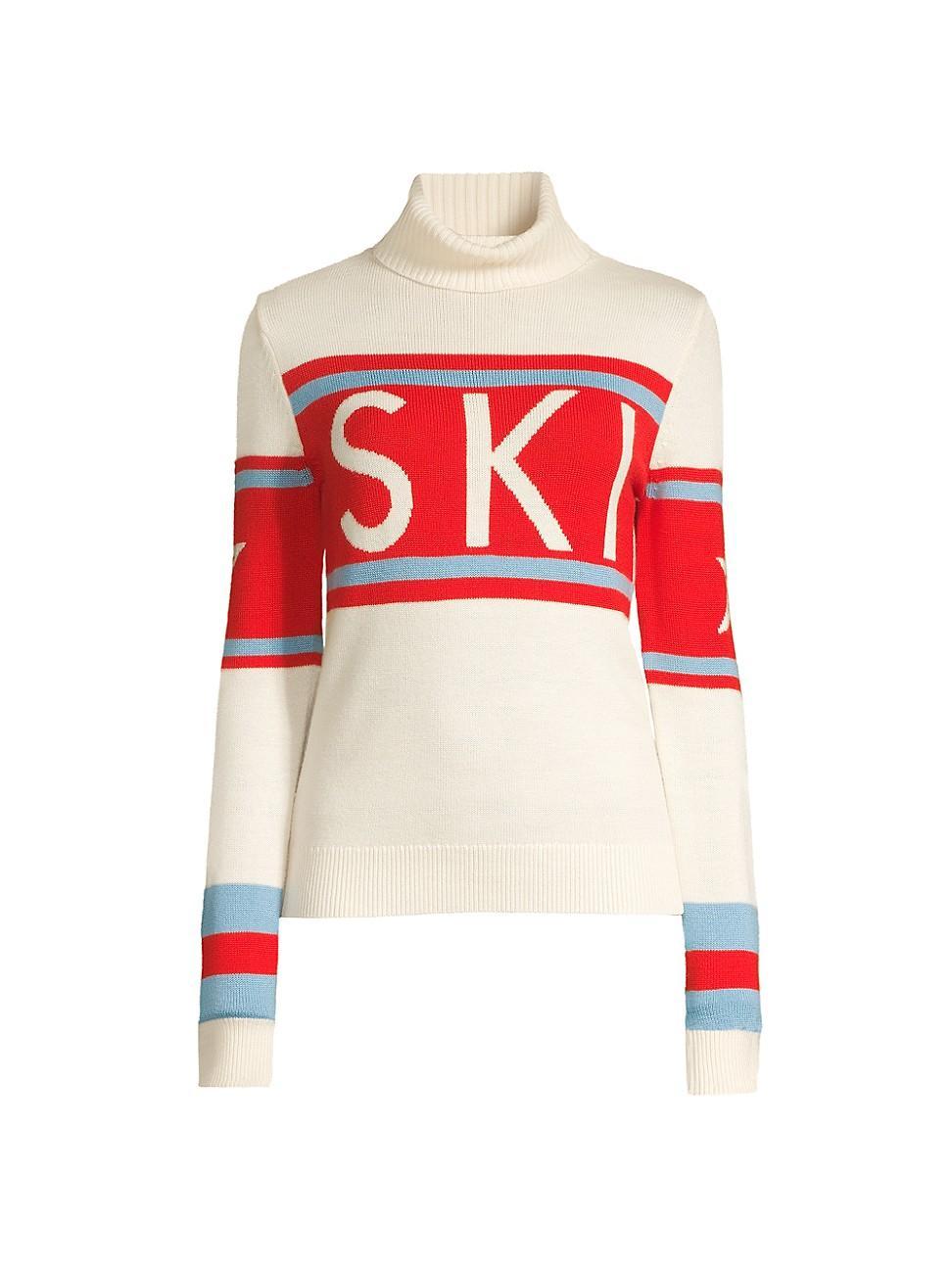 Womens Ski Wool Turtleneck Sweater Product Image