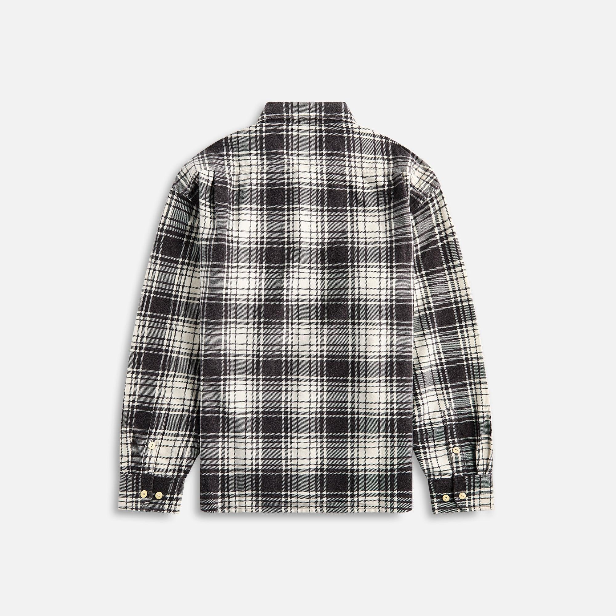 Visvim Pioneer Check Long Sleeve - Black Male Product Image