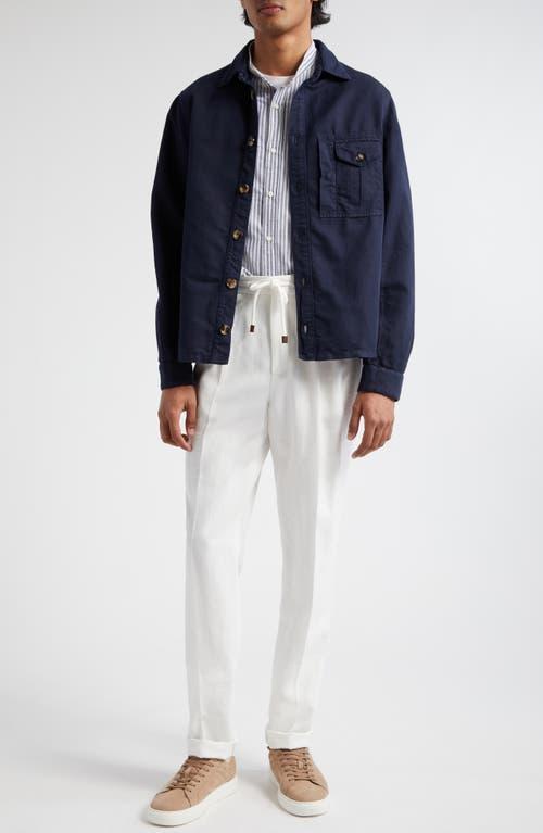 Brunello Cucinelli Linen & Cotton Shirt Jacket Product Image