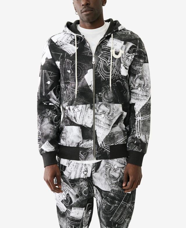 True Religion Mens Graphic Print Zip Hoodie Product Image