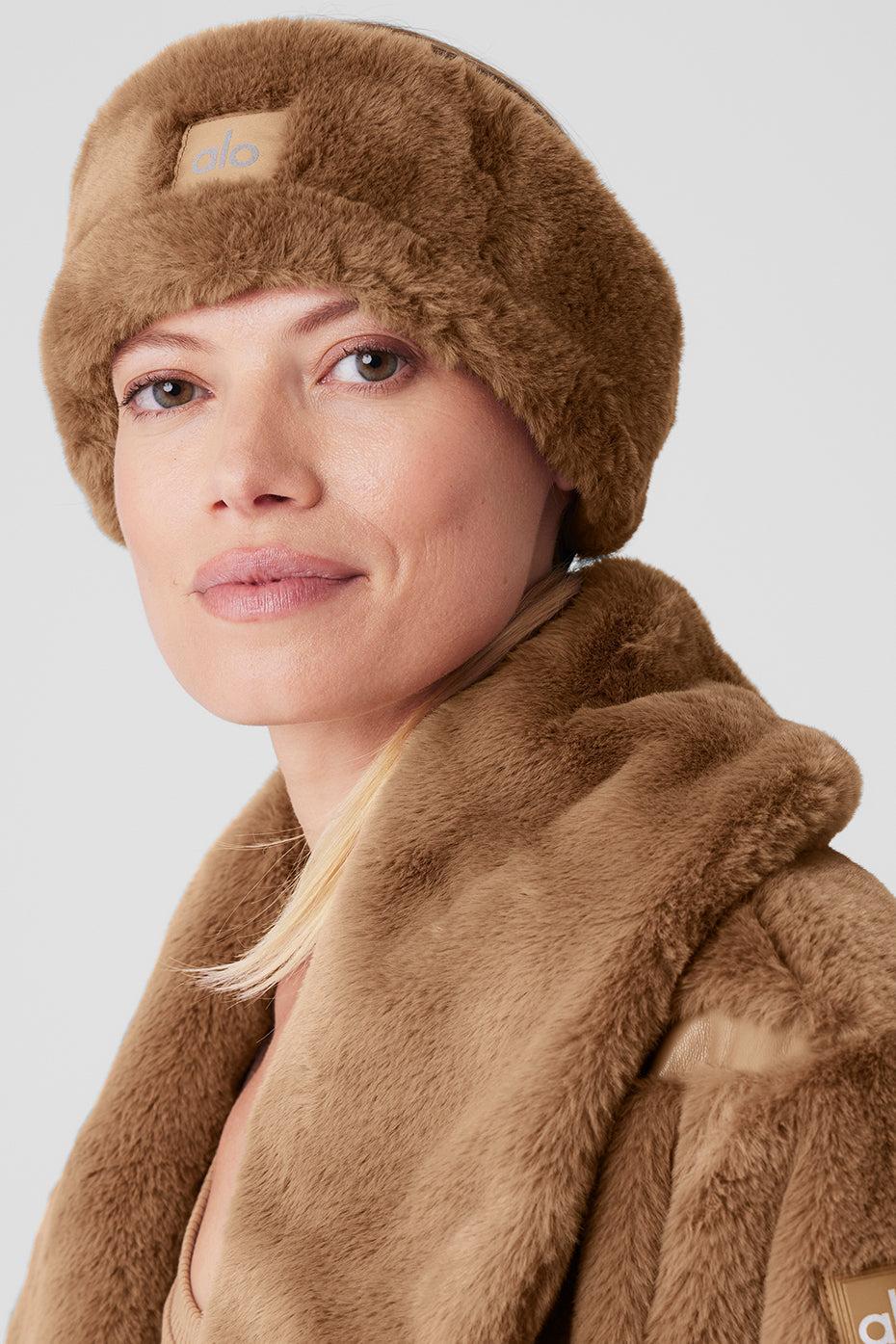 Faux Fur Ear Warmers - Toasted Almond Product Image