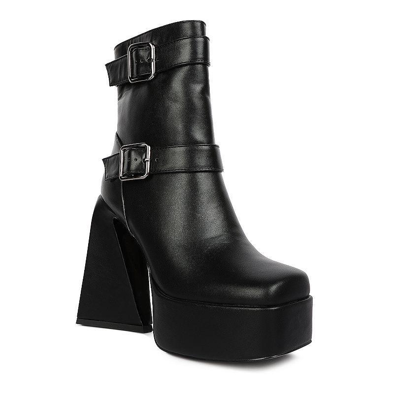 London Rag Hot Cocoa Womens High Heel Ankle Boots Product Image