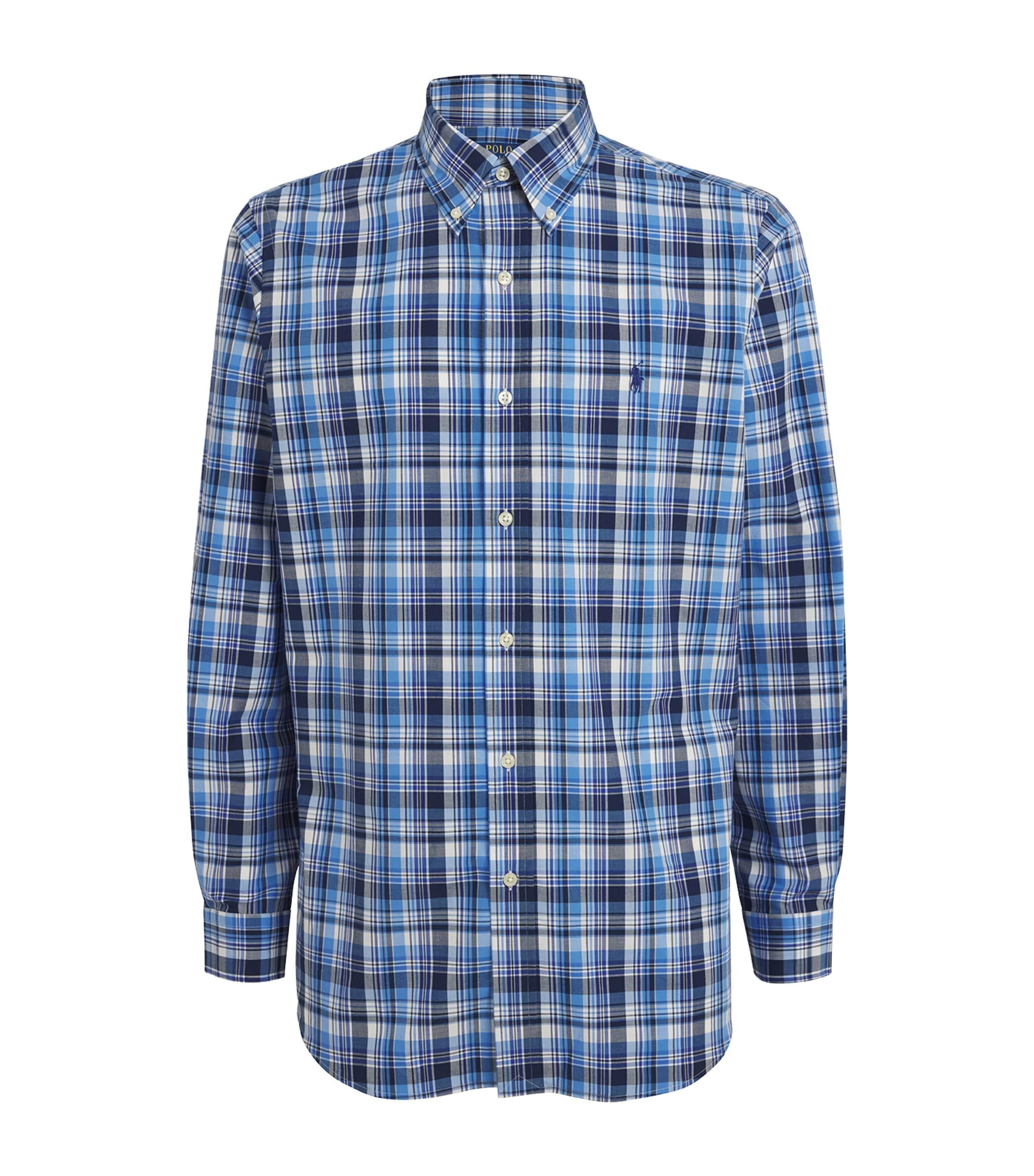 POLO RALPH LAUREN Check Oxford Shirt In Navy Product Image