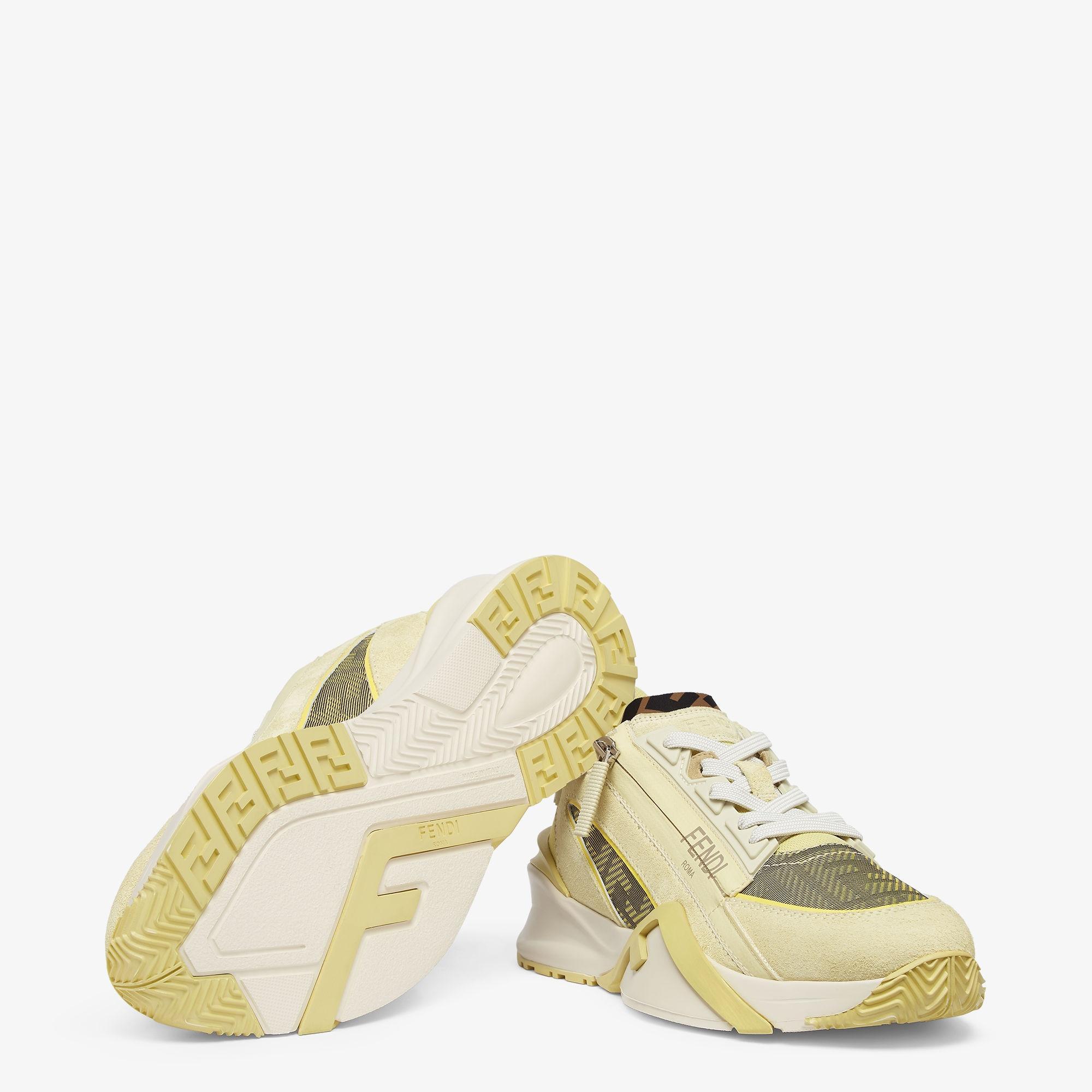 Fendi FlowYellow suede low-tops Product Image