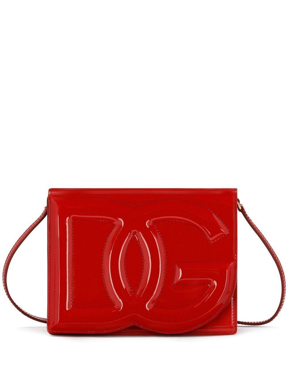 Dg Logo Crossbody Bag In Red Product Image