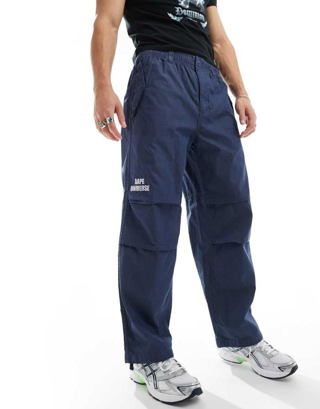 AAPE By A Bathing Ape Carpenter pants in off blue Product Image