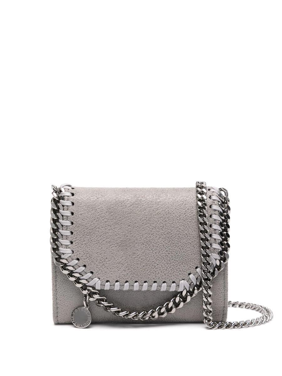 Falabella Mini Wallet On Chain Bag In Light Grey Product Image