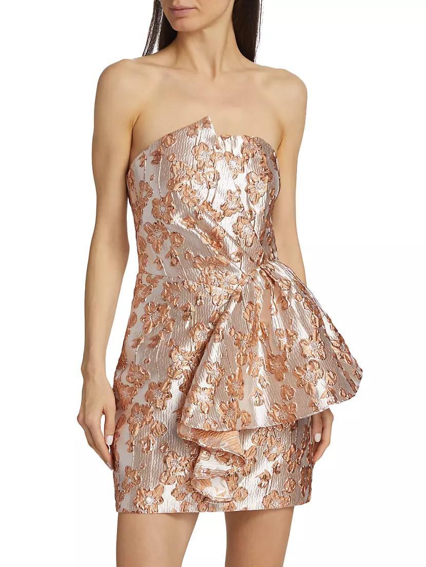 Elevated Occasion Allure Metallic Jacquard Minidress Product Image