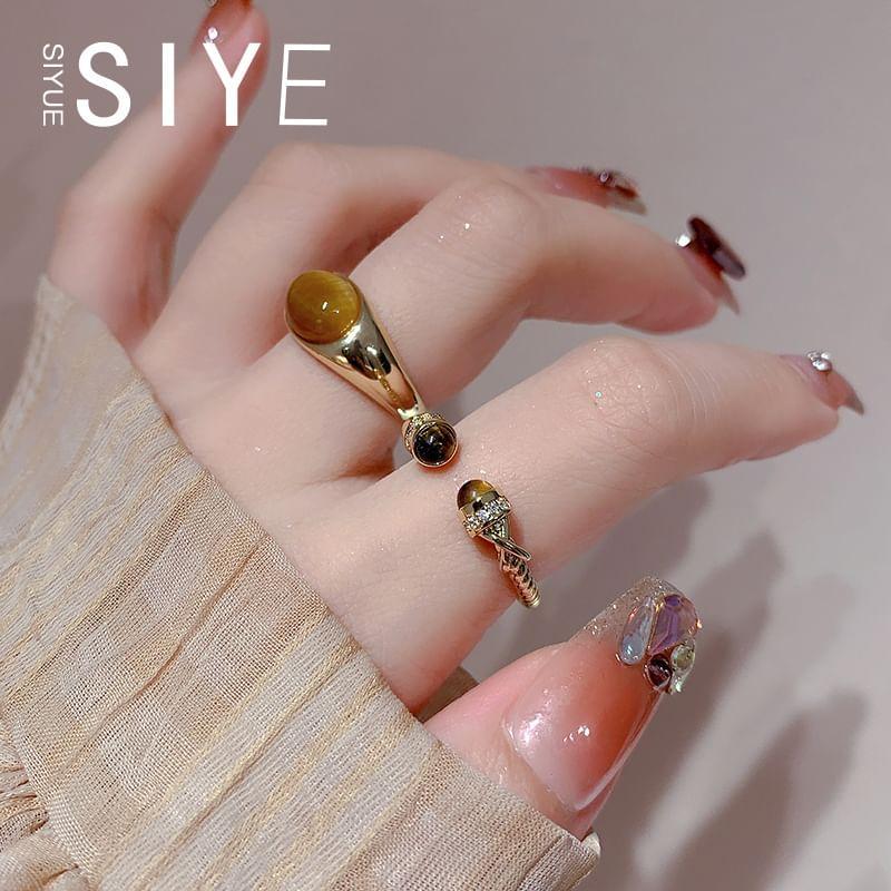 Faux Gemstone Open Ring Product Image