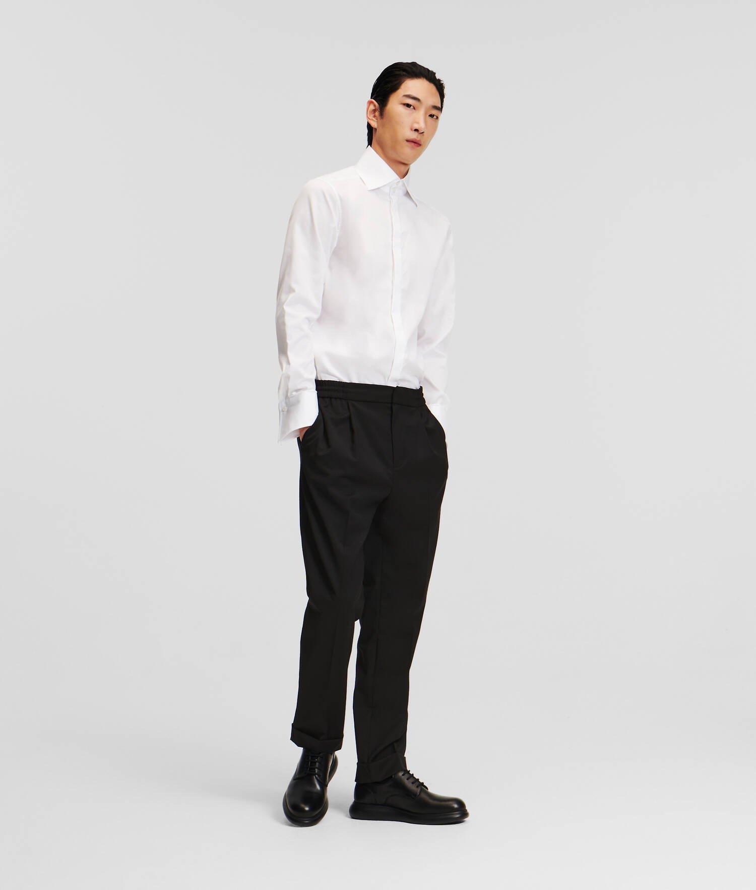 CASUAL WOOL-BLEND PANTS Product Image