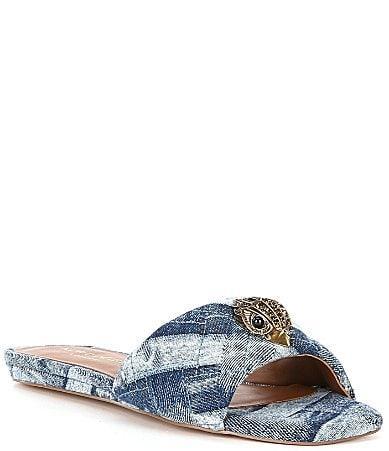 Kurt Geiger London Kensington Flat Denim Sandals Product Image