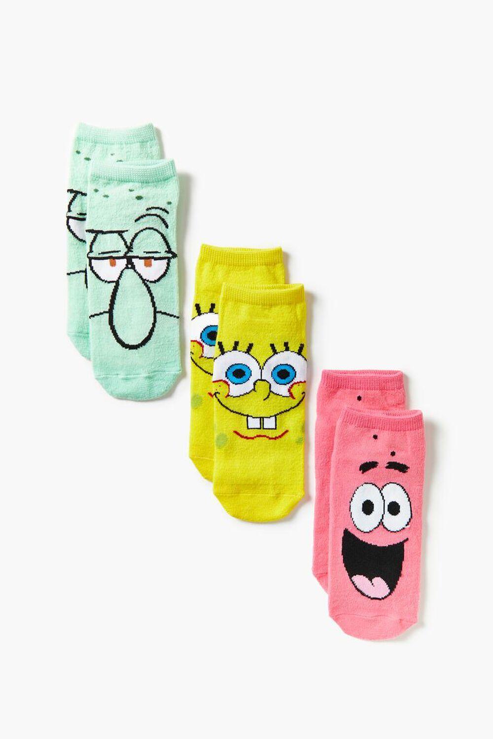 SpongeBob Graphic Ankle Socks - 3 Pack | Forever 21 Product Image