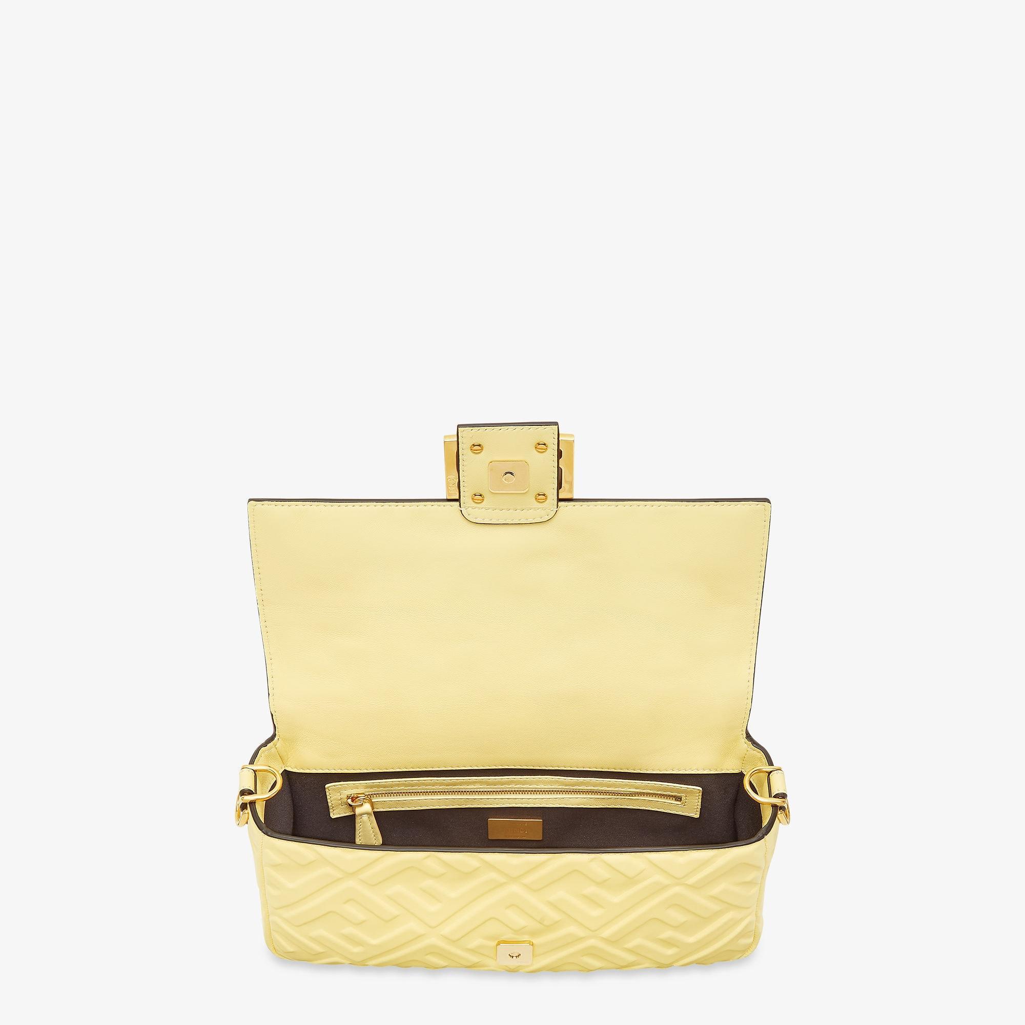 BaguetteYellow nappa leather bag Product Image