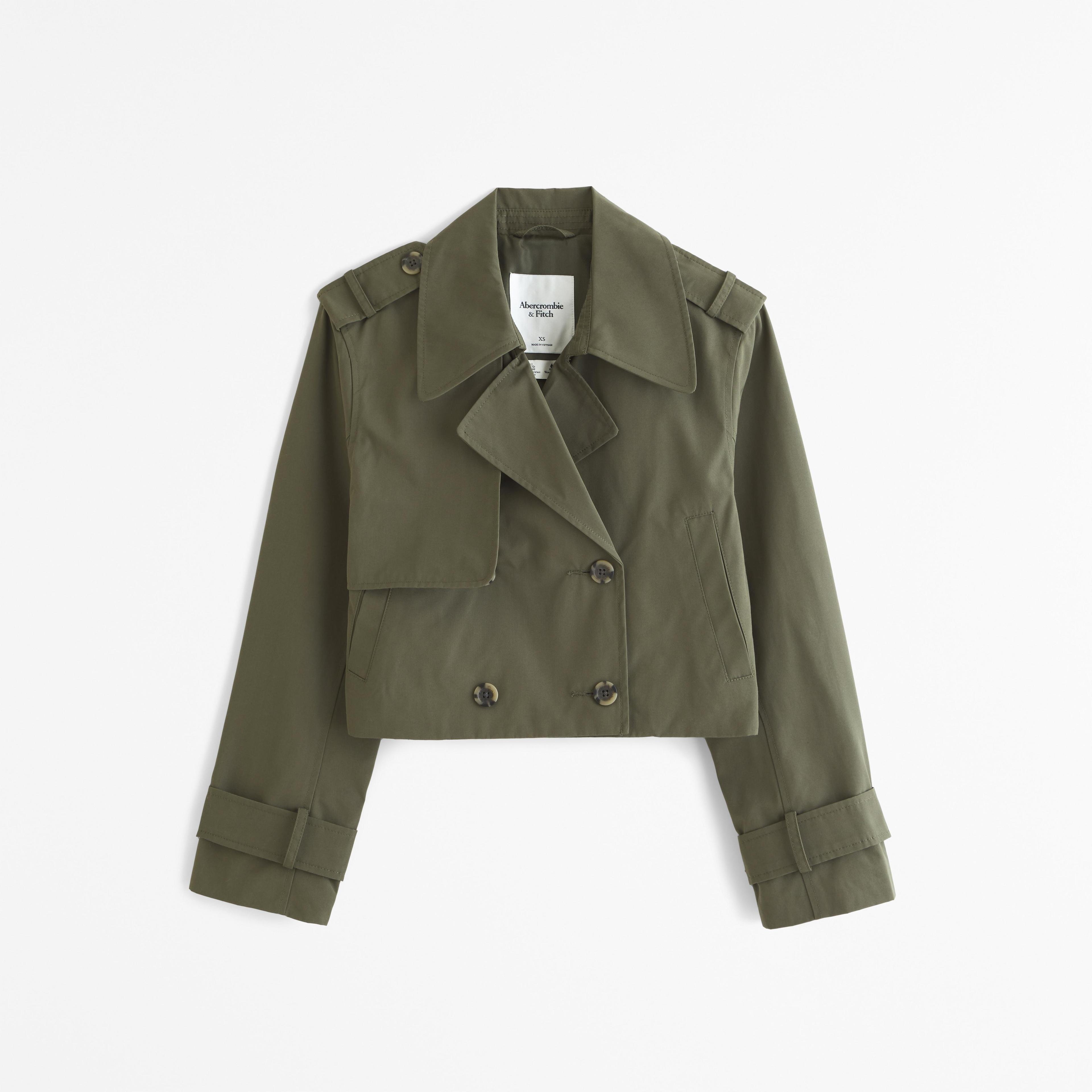 Cropped Trench Coat Product Image