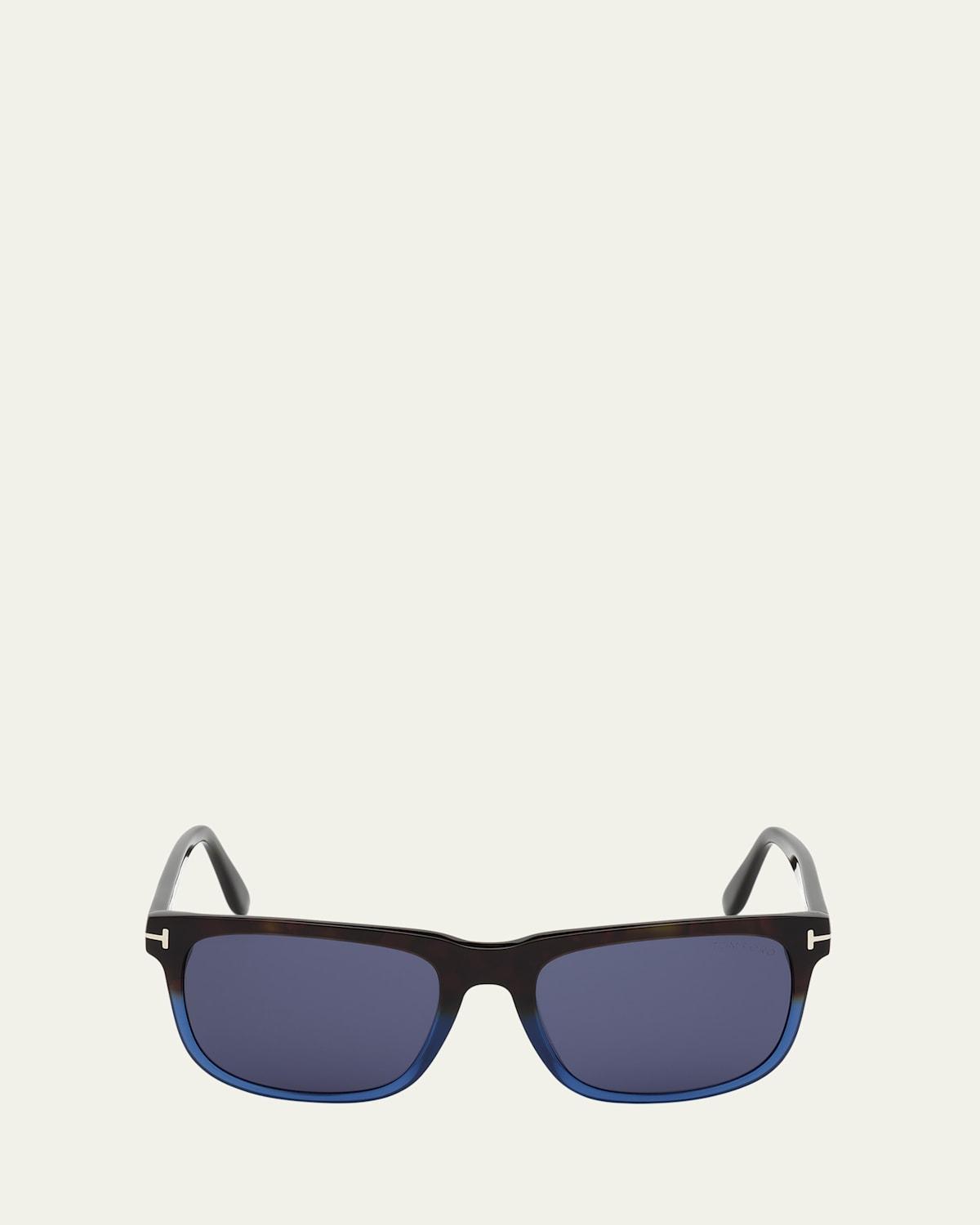 Mens Stephenson Square Two-Tone Acetate Sunglasses Product Image