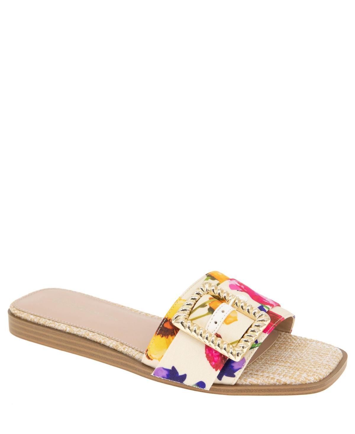 BCBGeneration Mollie Womens Buckled Slide Flat Sandal Product Image