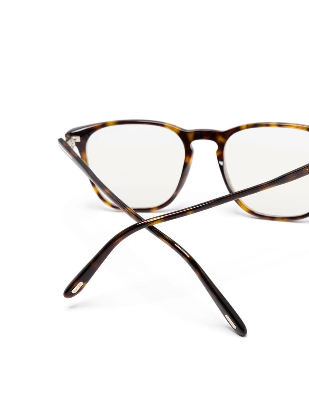 Square-frame Glasses In Brown Product Image