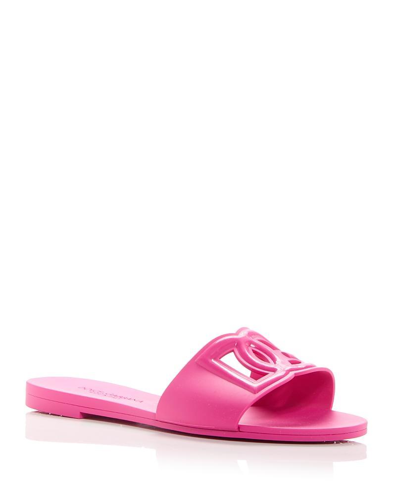 Womens Interlock Logo Rubber Slides Product Image