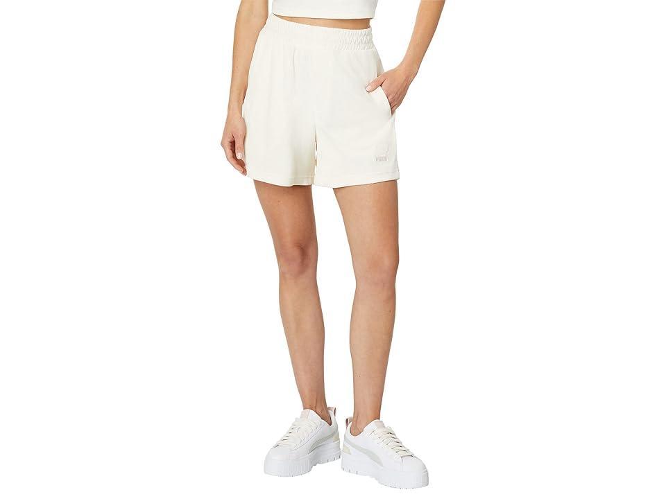 PUMA Classics 5 Toweling Shorts (Pristine) Women's Clothing Product Image