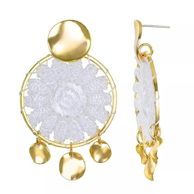 Emberly Gold Tone Statement Drop Earrings, Womens Product Image