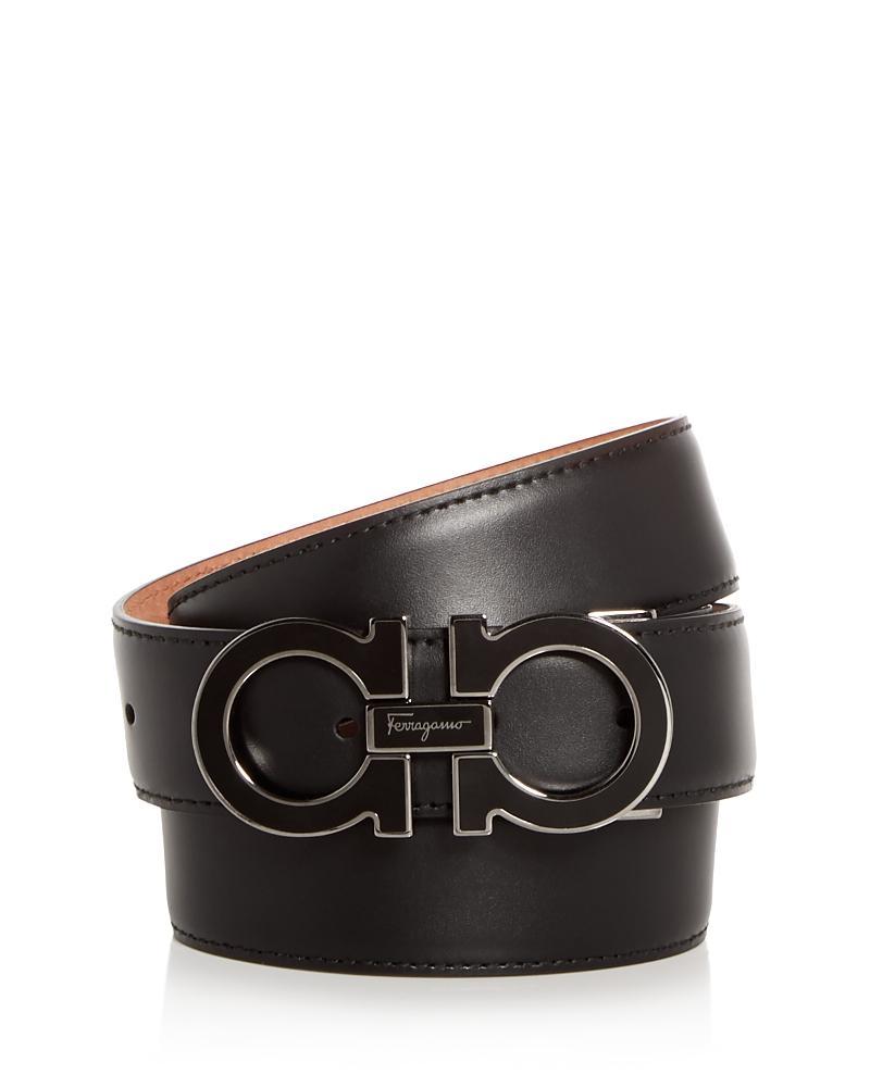 Mens Enamel Double Gancini Belt Product Image