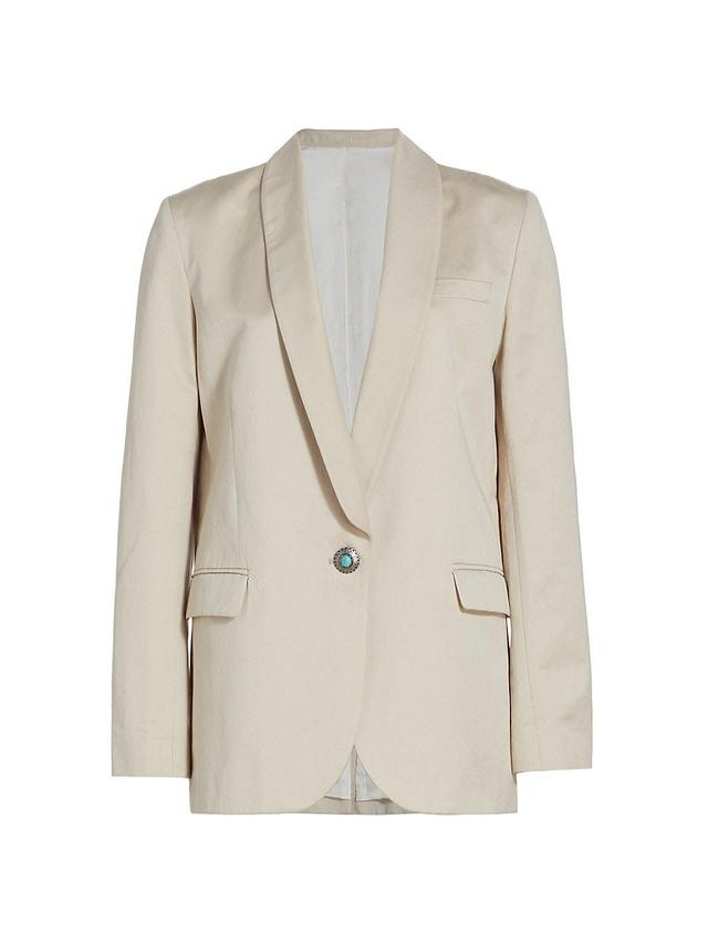 Womens Blaire Relaxed Cotton Blazer Product Image