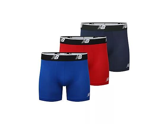 Mens Mesh 5 Inch Boxer Brief No Fly 3 Pack Product Image