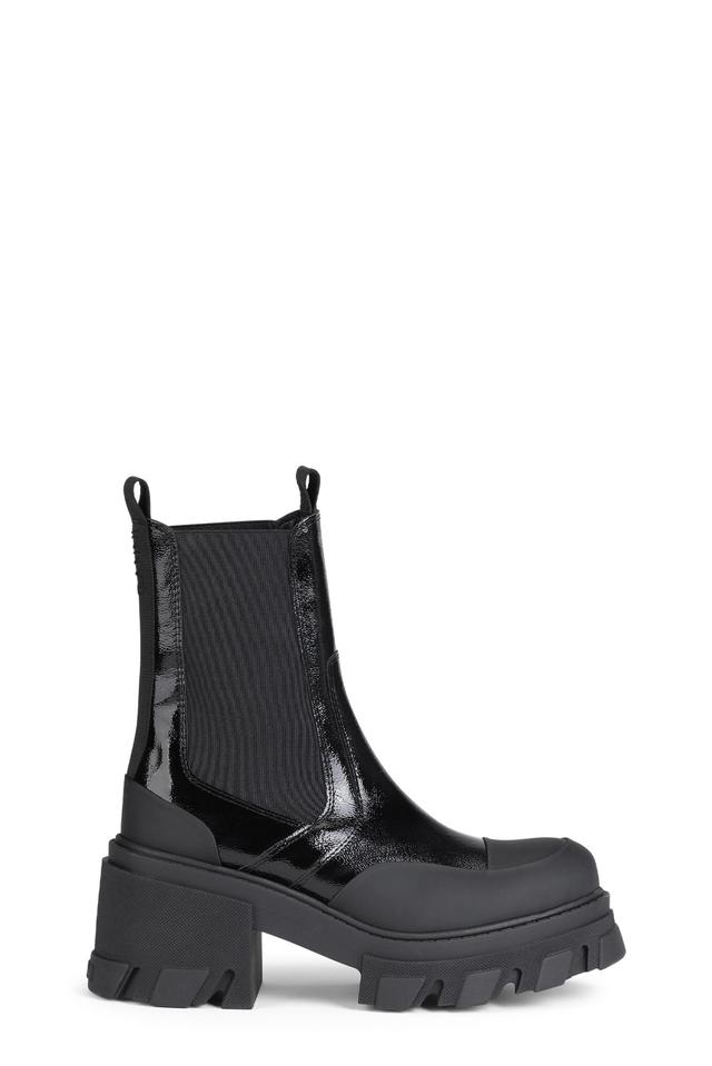 Cleated Heeled Mid Chelsea Boots Product Image