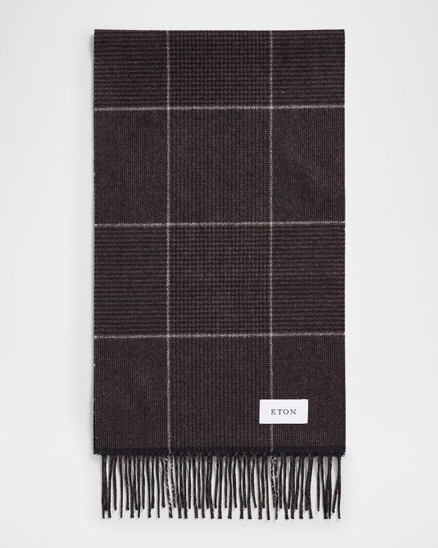 Mens Wool Prince of Wales Scarf Product Image