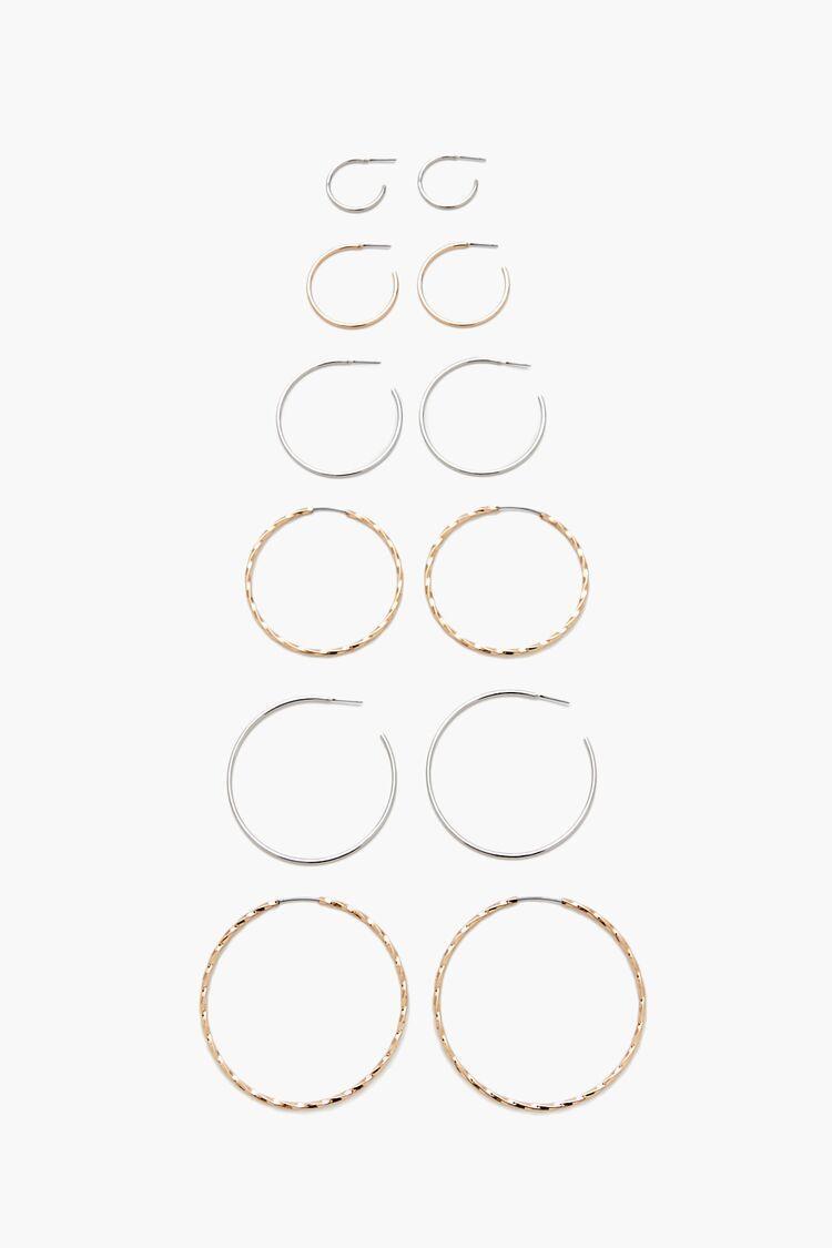 Etched Hoop Earring Set | Forever 21 Product Image