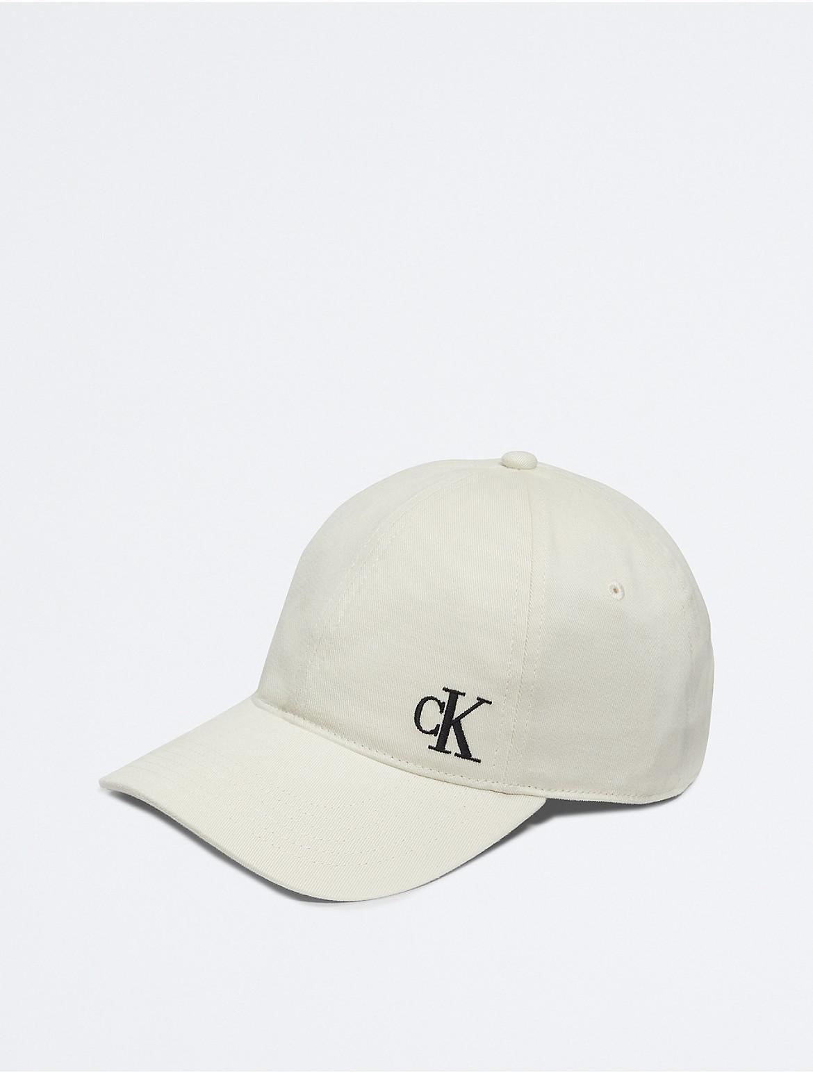 Calvin Klein Mens Brushed Cotton Twill Logo Baseball Cap - Black Product Image