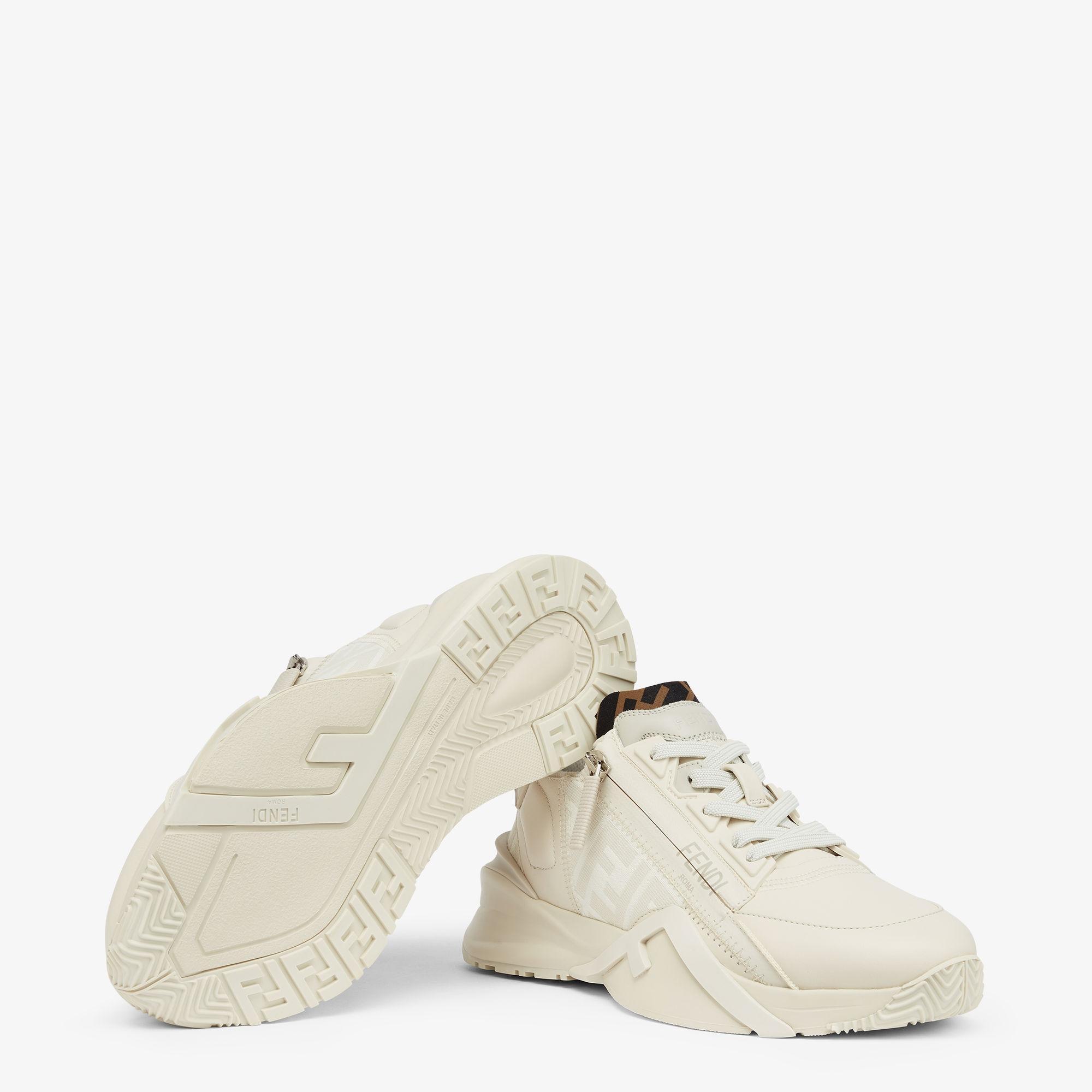 Fendi FlowWhite leather low-tops Product Image