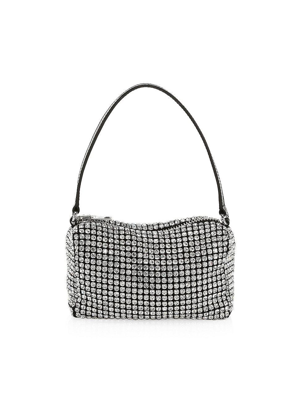 Womens Medium Heiress Rhinestone Mesh Pouch Product Image