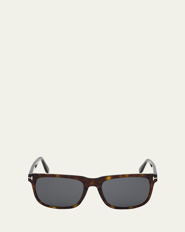 Mens 56MM Plastic Square Sunglasses Product Image