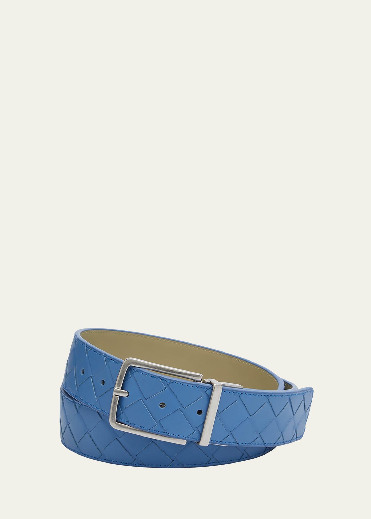 Men's Reversible Intrecciato Leather Belt Product Image