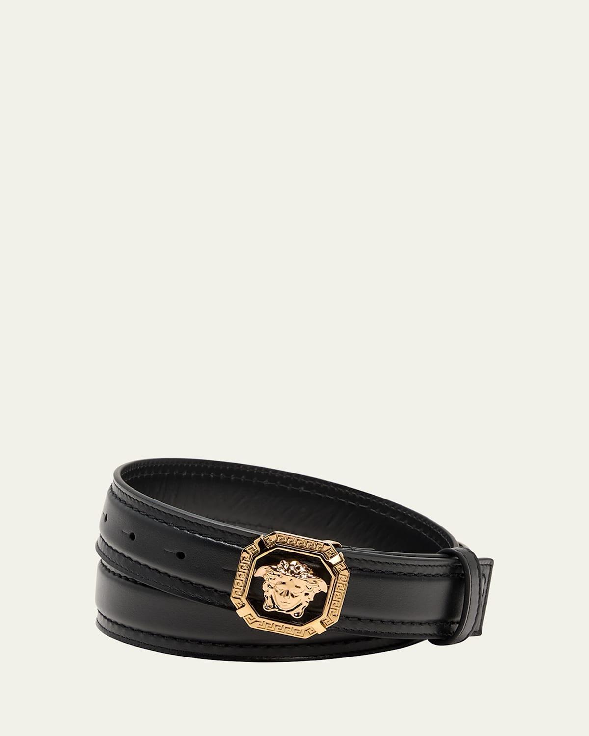 Mens La Medusa Leather Belt Product Image