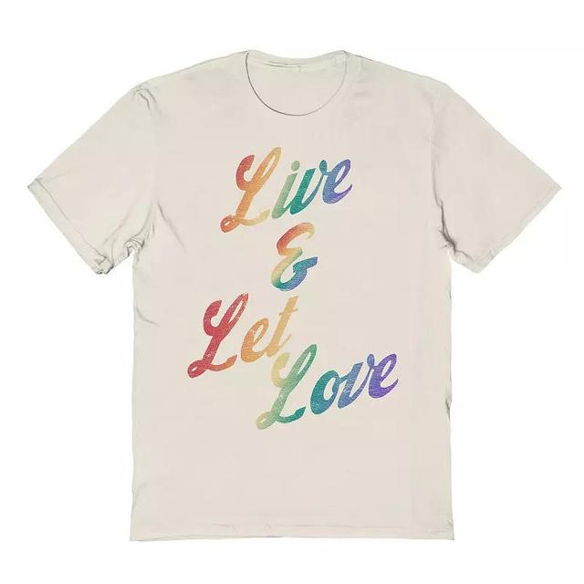 Mens COLAB89 by Threadless Live Let Love Pride Graphic Tee Product Image