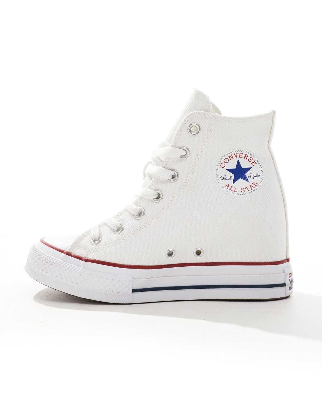 Converse Chuck Taylor All Star Classic Wedge Platform sneaker in white Product Image