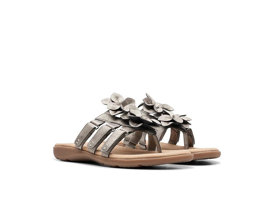 Clarks Elizabelle Mae Metallic Synthetic) Women's Sandals Product Image