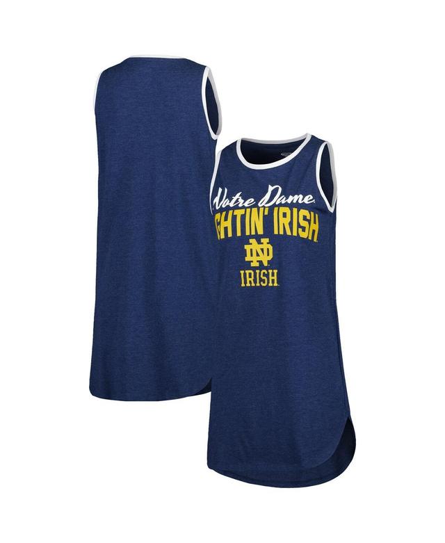 Womens Concepts Sport Notre Dame Fighting Irish Tank Top Nightshirt Blue Product Image