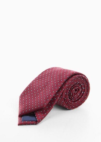 MANGO MAN - Tie with polka-dot print - One size - Men Product Image