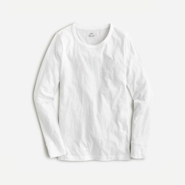 Vintage cotton crewneck long-sleeve T-shirt Product Image