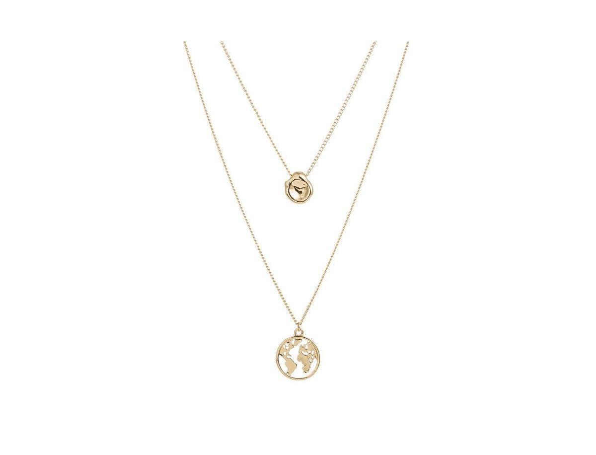 Layer Necklace with Globe Pendant for Women Product Image