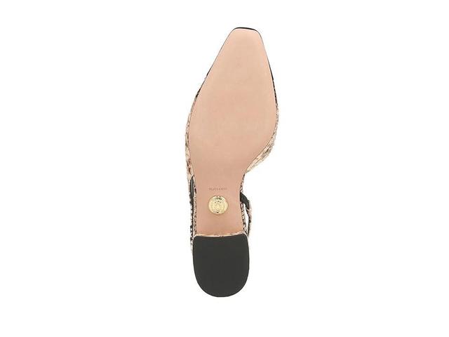 Cecile Bicolor Denim Slingback Ballerina Flats Product Image