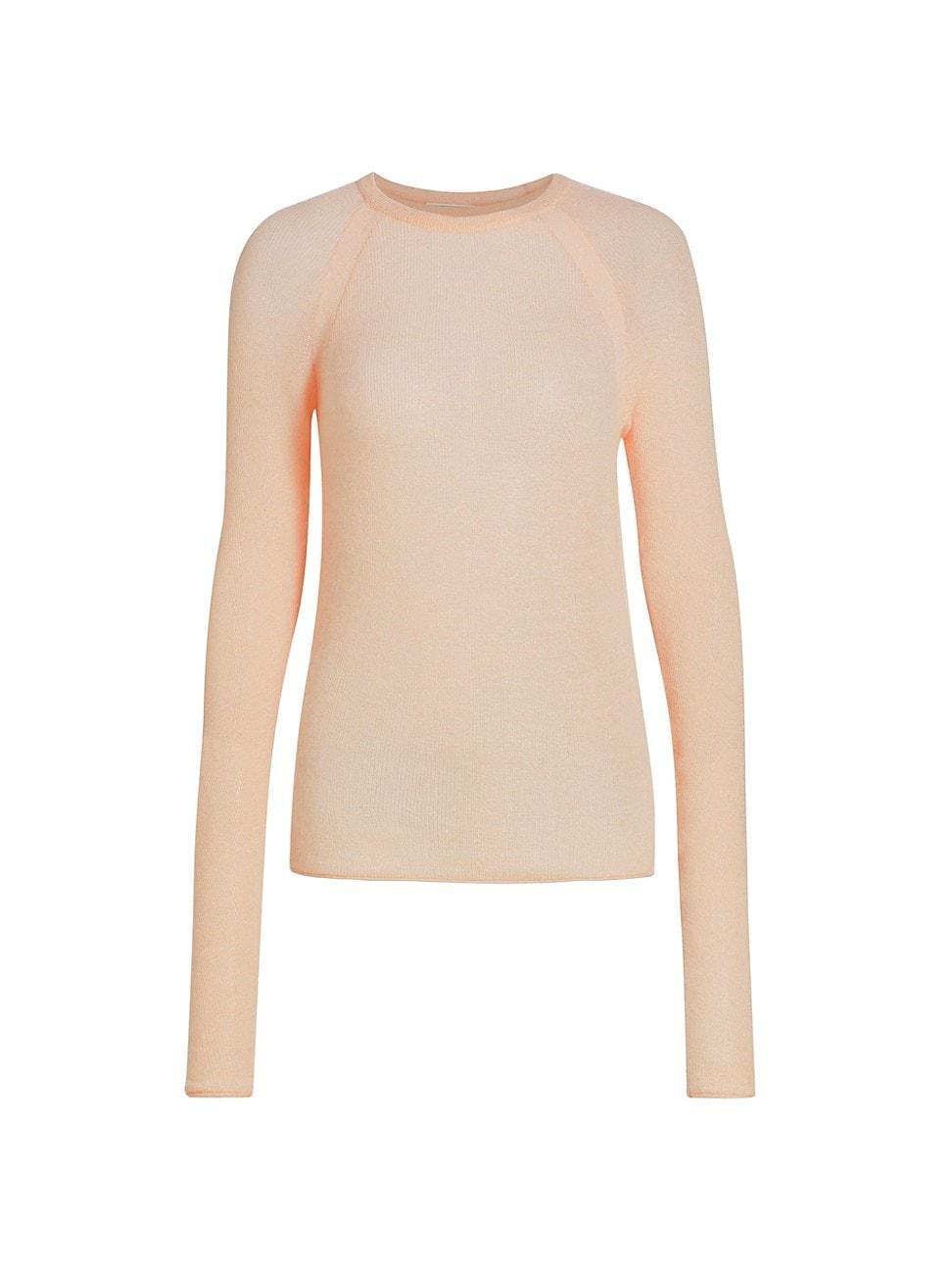 Womens Cashmere Raglan-Sleeve Sweater product image