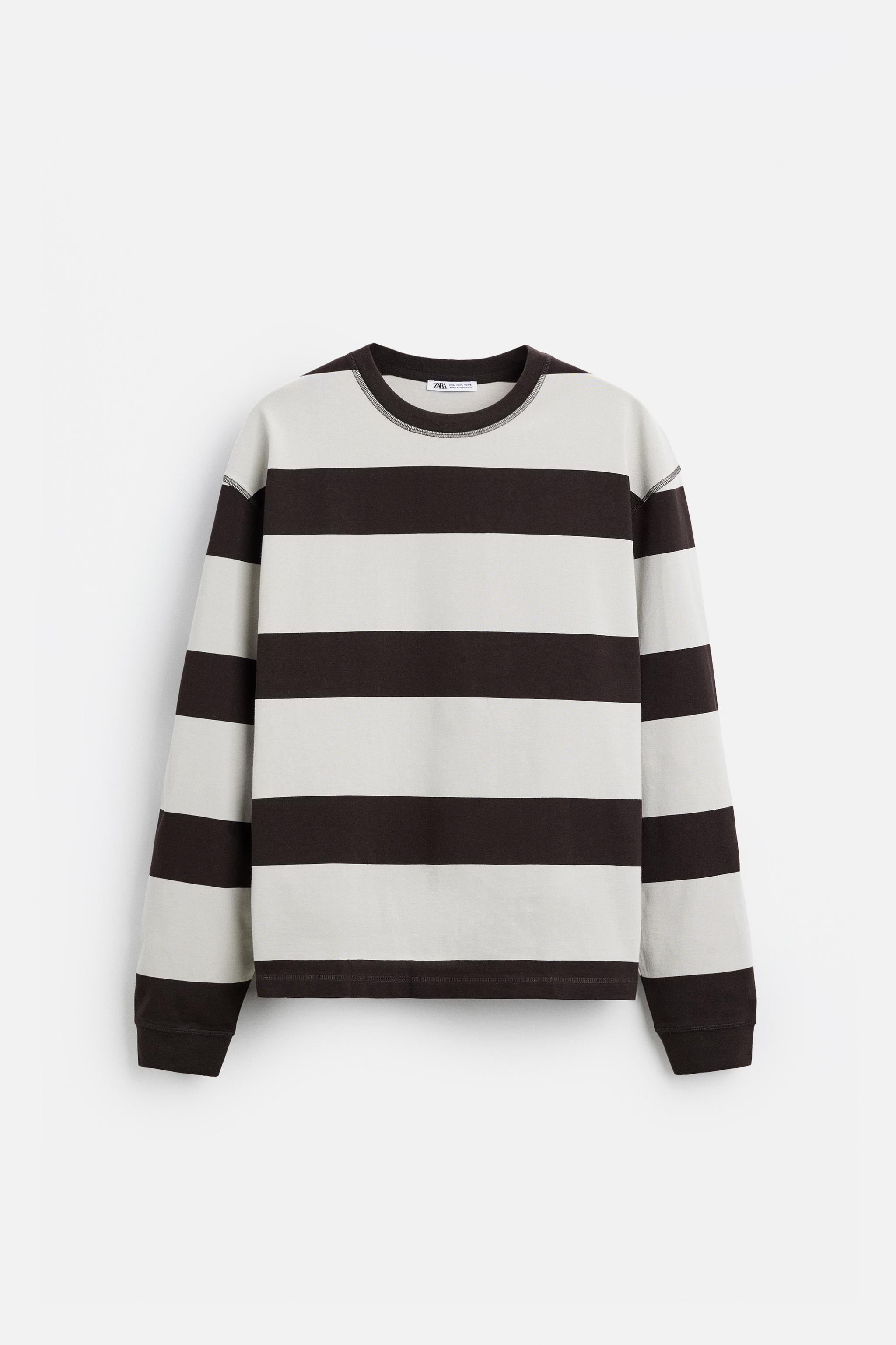 STRIPED JACQUARD T-SHIRT Product Image