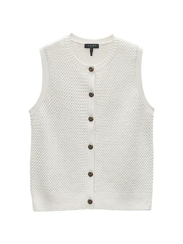 Womens Jax Wool-Blend Sleeveless Cardigan Product Image