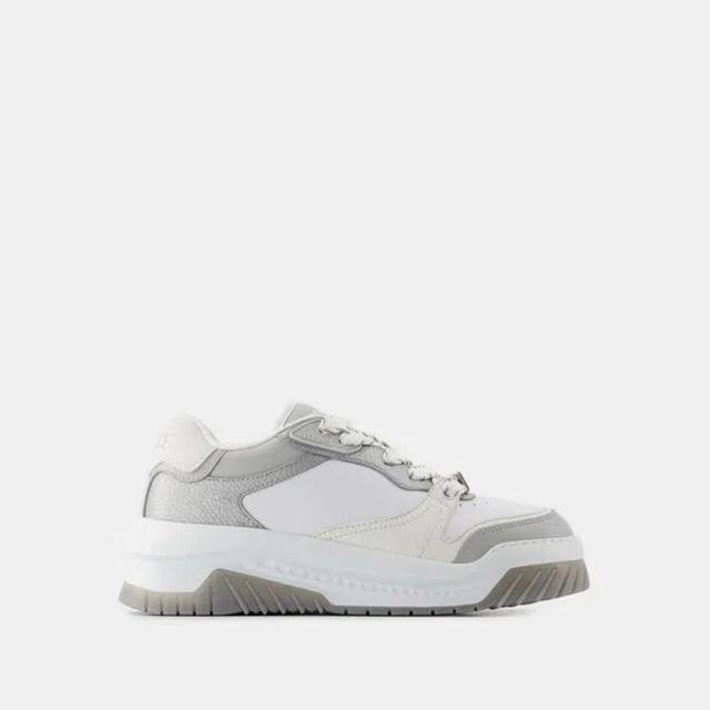 VERSACE Odissea Leather Sneakers In White Product Image