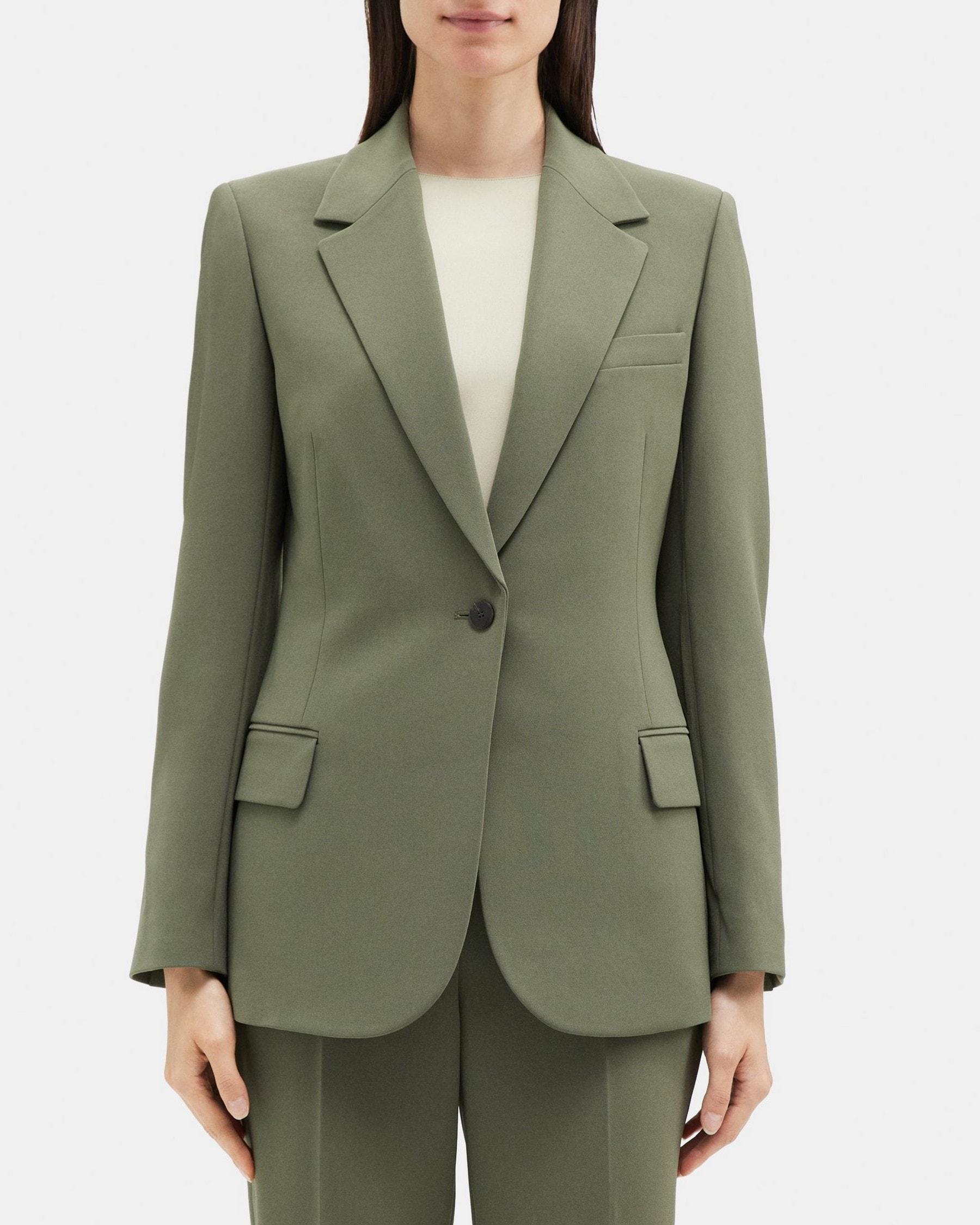 Fitted Blazer in Crepe Product Image